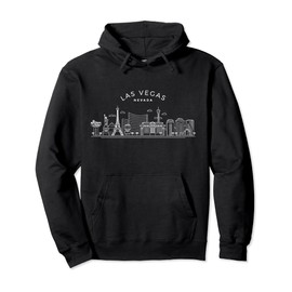 Las Vegas Skyline NV Pride Vintage Las Vegas Nevada Pullover Hoodie