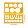 Circle Stencil Template,2 pcs Circle Template Drawing Stencil with 36