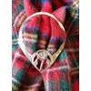 Rennie Mackintosh Glasgow Rose Large Pewter Scarf Ring
