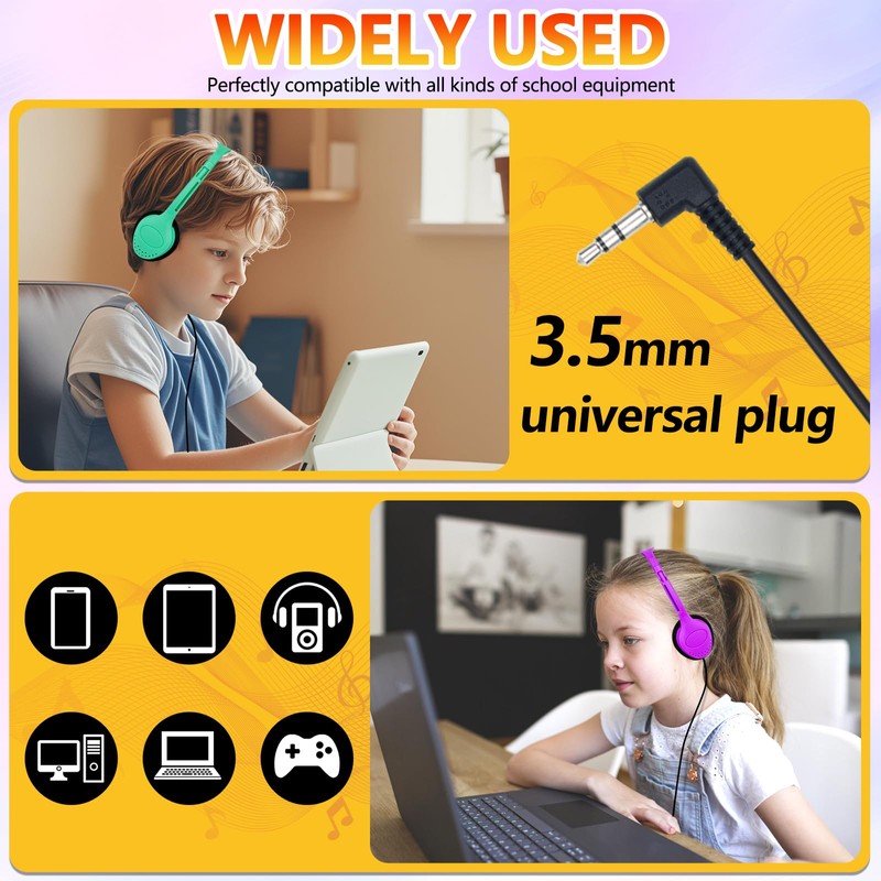 YFSFQS Class Set Headphones for Kids Students School Classroom 20
