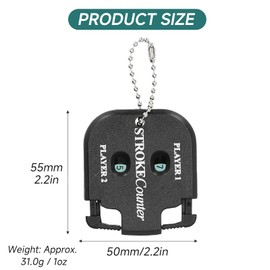 Ktsxxops 2 Pack Mini Golf Score Shot Stroke Counter Clicker Keychain, Portable 2 Digit Golf Score Counters for Golf Game Scorekeeper Outdoor Sport Scoreboard
