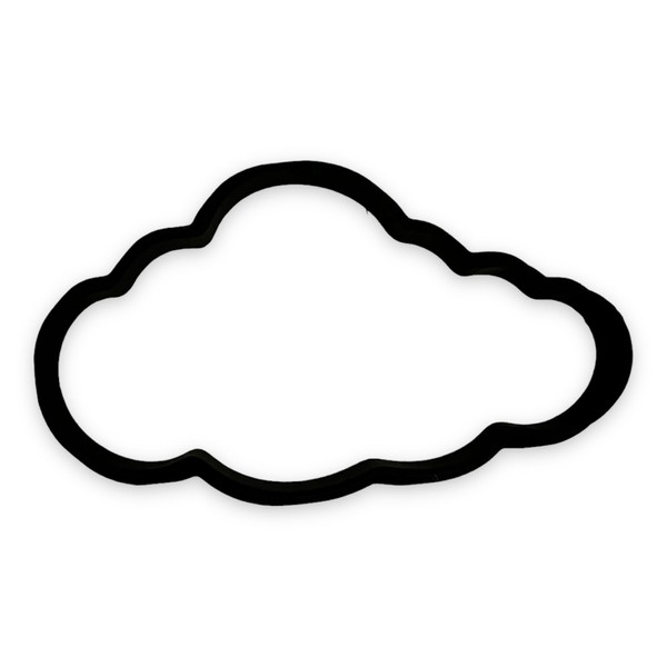 Cloud Cookie Cutter with Easy to Push Design (4.5 inches)