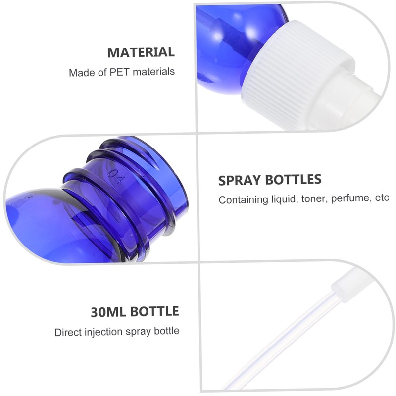 BIUDECO Mini Bottles Set 8 Pieces of Bottles Reusable Leakproof