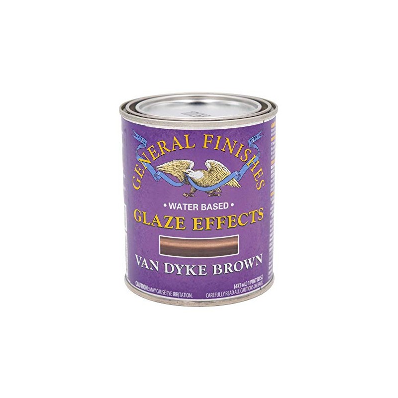 General Finishes Water Based Glaze Effects, 1 Pint, Van Dyke