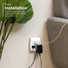 GE 6-Outlet Extender Wall Tap, Grounded Adapter, Outlet Splitter, Charging