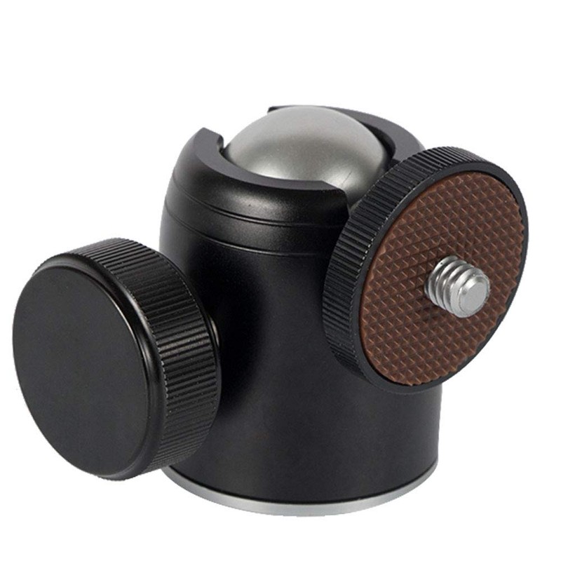 Harwerrel Mini Ball Head Tripod Head Ballhead with 3/8 Inch
