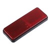 X AUTOHAUX 2 Pcs 87.5mm Red Universal Rectangular Reflective Warning