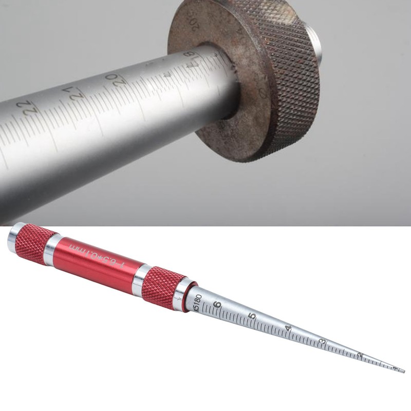 Aperture Gauge Tapered Hole Ruler Stainless Steel Inner Hole Diameter