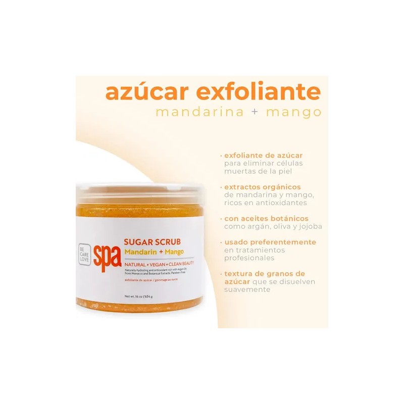 Azúcar Exfoliante Bcl Spa Mandarina Mango Manos Y Pies 454gr