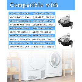D510701 Dryer High Limit Thermostat L225-40F Compatible With Speed Queen,Alliance,Amana,And Other Brands Replace AP6285126,510701,61210,62461,62641,PS17001072,504537
