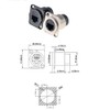 HangTon - Conector RJ45 impermeable, Ethernet Cat6, Paquete de 5