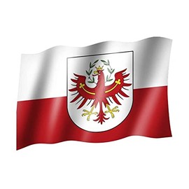 SÜDTIROL Flag with Coat of Arms Flag State or Flag / Hissflagge with Eyelets 150 x 90 CM Good quality