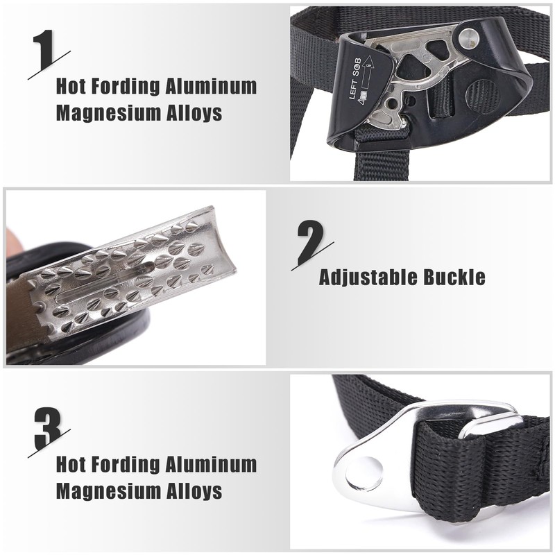 Foot climbing clamp, climbing foot lift left for mountaineering, climbing,