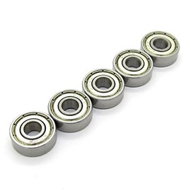 6x17x6 mm Deep Groove Ball Bearing Steel Skateboard Model Bearings 606ZZ 606Z 80016 10 PCS Skateboard Bearings