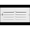 HVAC Premium 12"w X 4"h [Duct Opening] 1-Way Fixed Curved