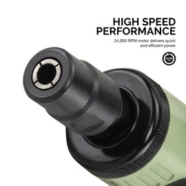 NEIKO 30062A 1/4" Mini Die Grinder | Air Straight Grinder 24,000 RPM Free Speed | Mini and Compact Size