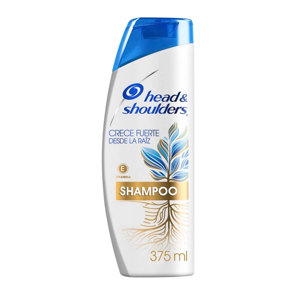 HEAD & SHOULDERS, Shampoo para Caspa, Crece Fuerte Desde la Raíz, con Vitamina E (375 ml)