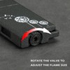 Classic Matte Butane Pocket Lighter, 2 Pack Double Jet Flame