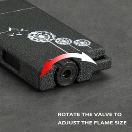 Classic Matte Butane Pocket Lighter, 2 Pack Double Jet Flame Torch Lighter with Visible Window, Windproof Adjustable and Refillable Lighter for Men and Women, Without Gas(Matte Black+Silver Grey)