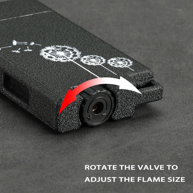 Classic Matte Butane Pocket Lighter, 2 Pack Double Jet Flame