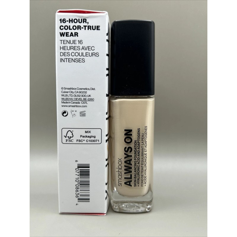 Base equilibradora de piel Smashbox Always On 16 horas F10-W