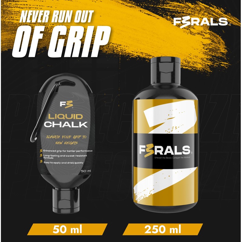 F3RALS ® Liquid Chalk | Sports Chalk Sweat Free Hands
