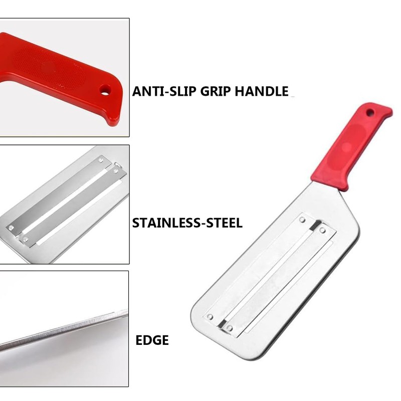 Cabbage Chopper Shredder Double-Layer Stainless Steel Antislip Handle Mandoline Slicer