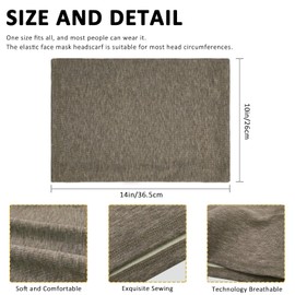 2 Pack Winter Neck Gaiter Warmer for Women Men Soft Fleece Neck Warmers Windproof Warm Face Cover Mask Scarf for Cold Weather Skiing Cycling(Black+Khaki)