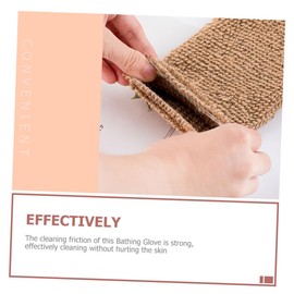 BIUDECO 4pcs Natural Exfoliating Bath Gloves Lightweight Body Shower Mitts for Smooth Skin Compact for Skin Types Easy to Carry and Use