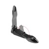 Nail Clipper with with Catcher no Splash, Black and Silver