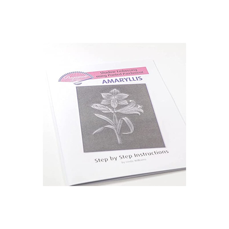 Pergamano Amaryllis - Frosted Floral Overlay Pack, PER-PA-70416-XX