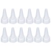 PATIKIL 18/410 Twist Bottle Caps, 12Pcs Plastic Ribbed Edge Squeeze
