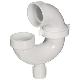 GENOVA PRODUCTS 78215 Raingo 700 Adjustable Union and Without Cleanout, 1-1/2 in, PVC P-Trap Pipe, 1 1/2"