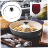 FUNOMOCYA Universal Pot Cover for 24cm Cookware Tempered Glass Lid