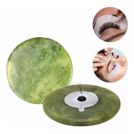 Unic 300 Etiquetas Metálicas Para Pegamento+ Piedra Jade Pestañas