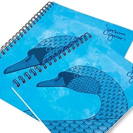 Monster Stationery - A4 and A5 Lined Notebooks - 160 Perforated 80gsm Pages - Made in UK - Joshua Green Design - Swan