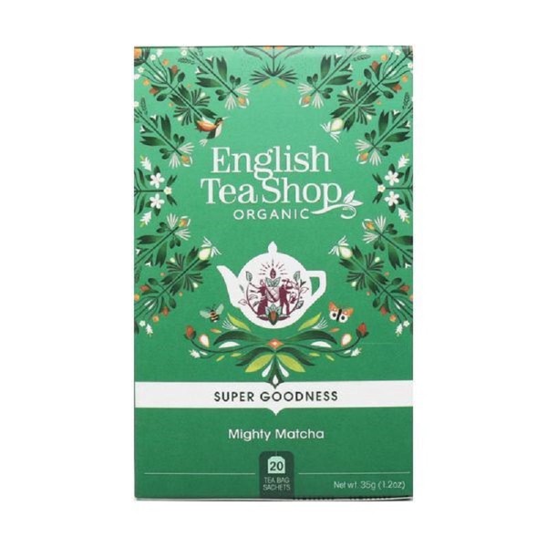 English Tea Shop 20 Organic Super Goodness Mighty Matcha Teabags