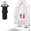 Universal 2PCS Toilet Seat Hinges Screws, Toilet Seat Top Fixing