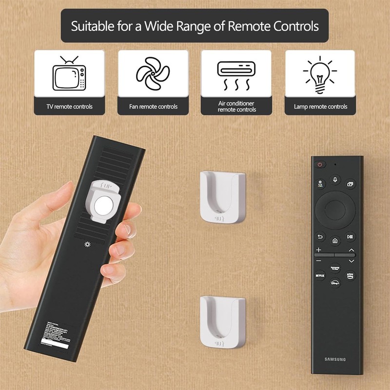 Homefantasy Pack of 6 Improved Strong Magnetic Holder, Remote Control