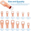 MMOBIEL 170 Pcs Assortment Copper Battery Cable Ends Heavy Duty