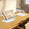 Acrylic Book Holder Stand, Adjustable Textbook Cookbook Laptop Stand, Portable