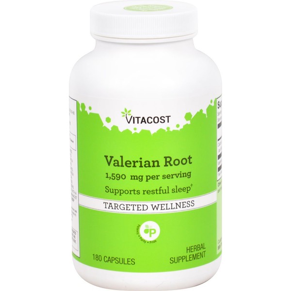 Vitacost Valerian Root -- 1590 mg per serving - 180 Capsules