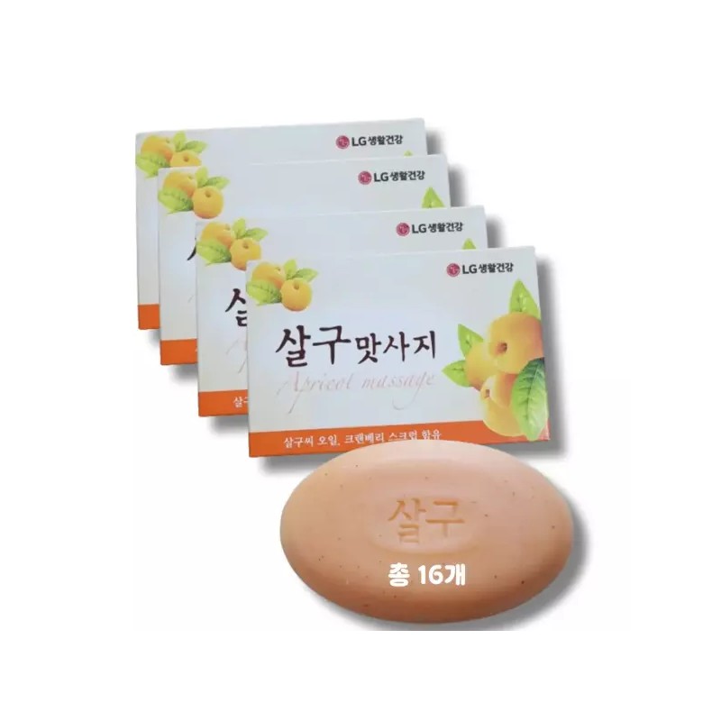 On The Body 온더바디 살구맛사지 비누 100g 4개입 4세트 총