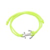SAILBRACE Bracelet Neon Yellow Anchor Silver, Nylon