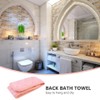Healvian 1 x Badetuch mit Rückziehstreifen, Schwämme, Reinigungsspender, Körperwaschlappen, Peeling,