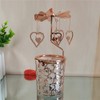 kingnero Carousel Candle Rotary Candle Holder Spinning Candleholder Metal Tea