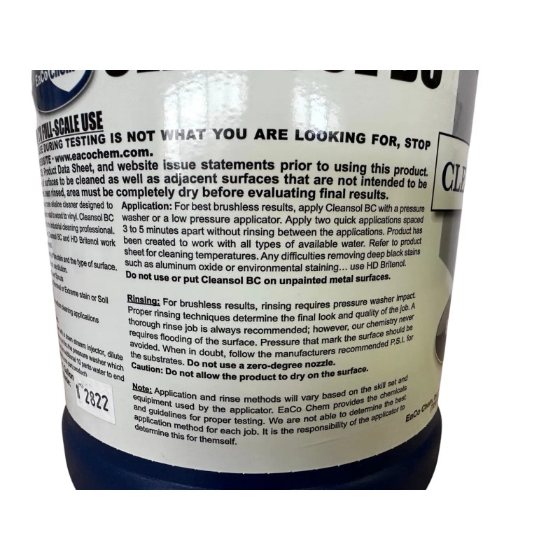 EaCo Chem Cleansol BC - Brushless Oxidation and Soil Remover