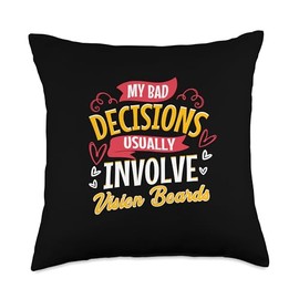 Manifestation Vision Boards Mindset Dreamers Throw Pillow