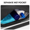 WANDF Drawstring Backpack, Sports Gym Bag with Wet Pocket, Water