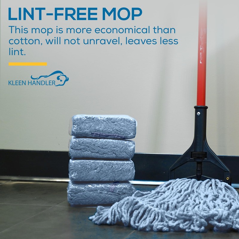 KLEEN HANDLER HEAVY DUTY Commercial Mop Head Replacement, Wet Industrial
